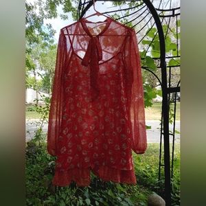 Free People sz L Brady Bunch Dress!